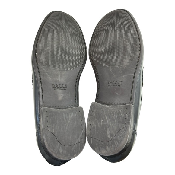 Bally Men's Colbar Patent Leather Gray Loafers Casual Shoes Size 9.5 D - Picture 7 of 9